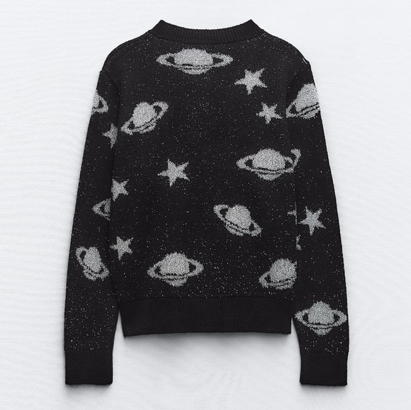 New Zara Metallic Knit Cardigan 3991/126 - Picture 2 of 11